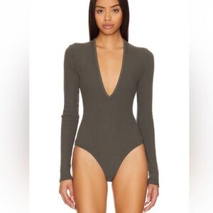 AGOLDE Zena Ribbed Bodysuit